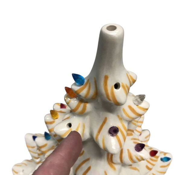 Vintage Ceramic Christmas Tree Light Decor White - Picture 3 of 8